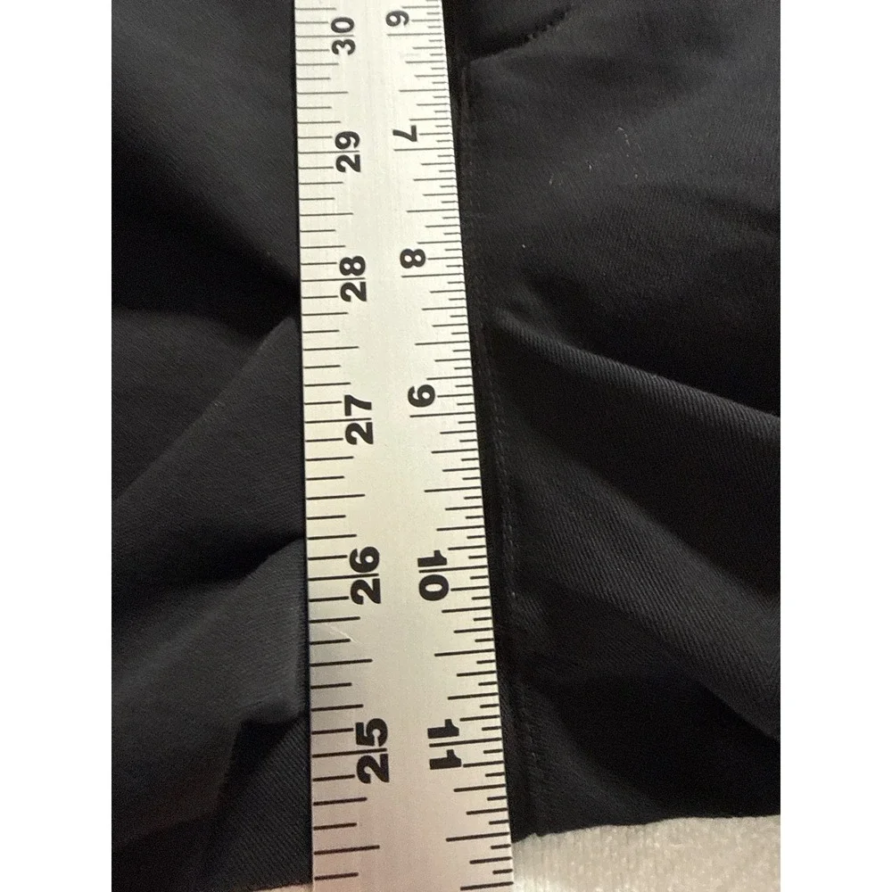 Old Navy Pixie Straight High Rise Secret-Smooth Pants Black 4 Tall